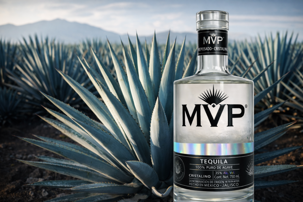 MVP Tequila Reposado Cristalino in Agave Fields